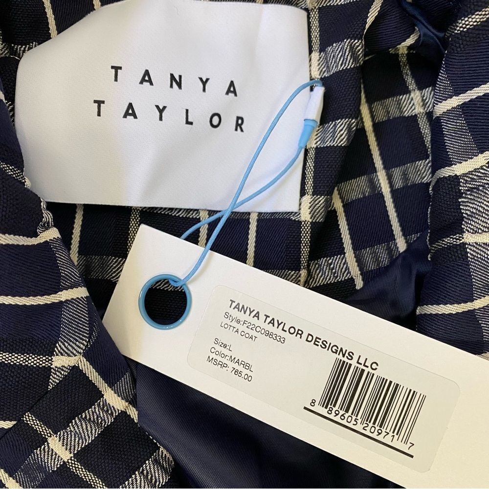 Tanya Taylor Lotta Contrast Combo Trench Coat - Picture 6 of 12